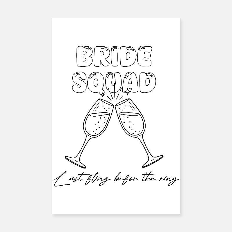 Bride Squad - Dernière aventure avant le ring Poster 20 x 30 cm