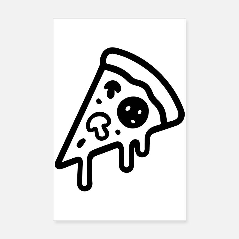 Pizza Slice Icon Poster 8" x 12" (20x30 cm)