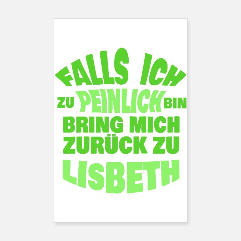 Enterrement de vie de garçon Lisbeth Poster 20 x 30 cm