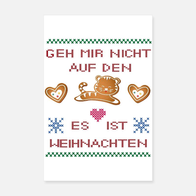 Ne me tape pas sur les nerfs Noël Poster 20 x 30 cm