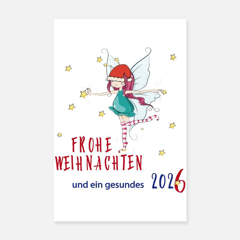 Merry Christmas Poster 8" x 12" (20x30 cm)