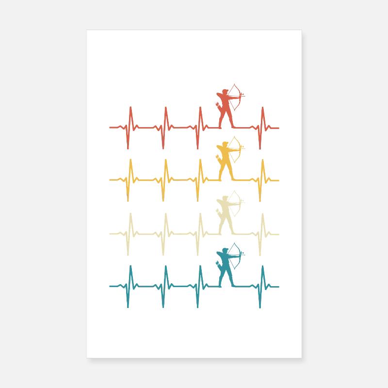 Bogenschießen Herzschlag Bogenschießen Poster 20x30 cm