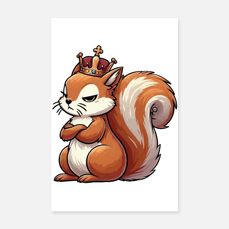 Eichhörnchen Eichhorn Eichhörnchenliebhaber Nager Poster 20x30 cm