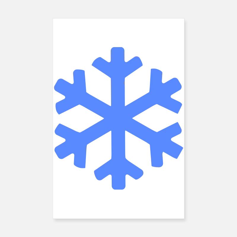 Flocon de Neige de Cristal d’Hiver Poster 20 x 30 cm