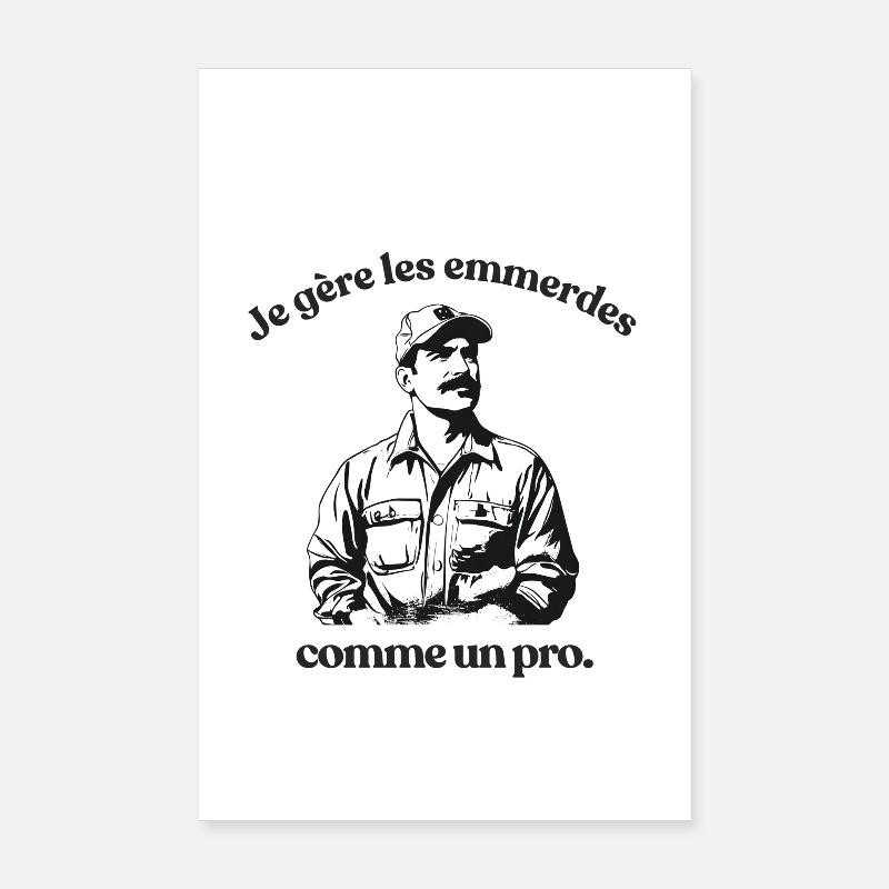 Dealing with trouble like a pro Poster 8" x 12" (20x30 cm)