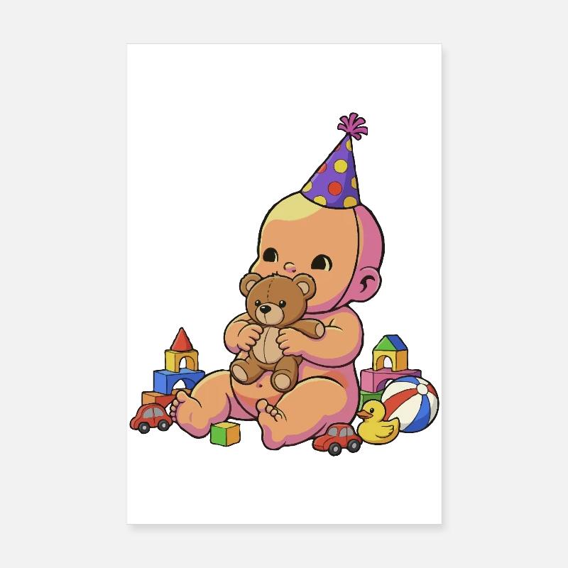 Baby Cuddle Fiesta Poster 8" x 12" (20x30 cm)