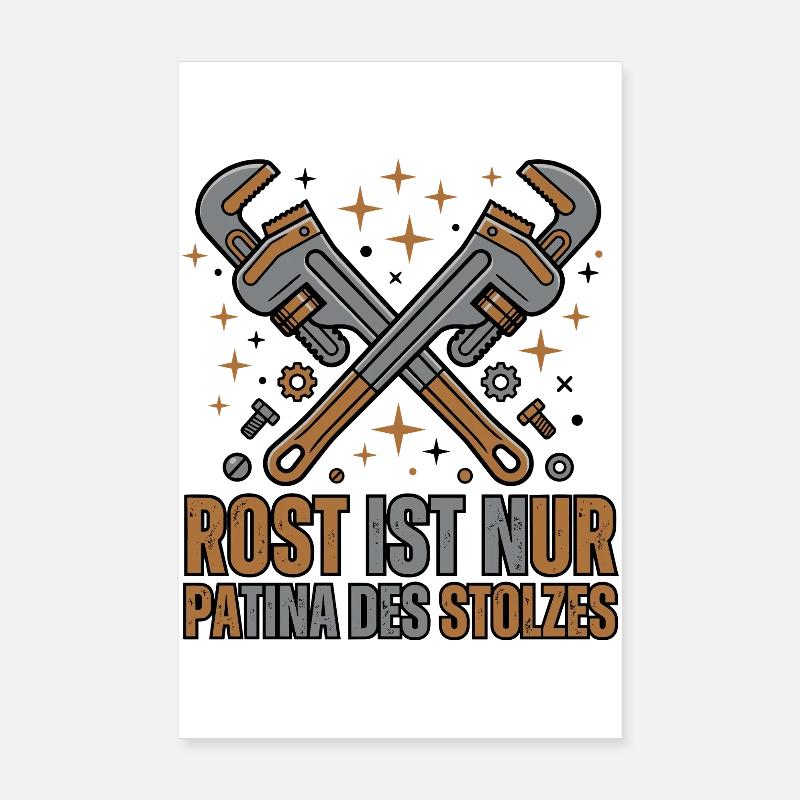 Restauration d’outils, artisanat, vintage Poster 20 x 30 cm