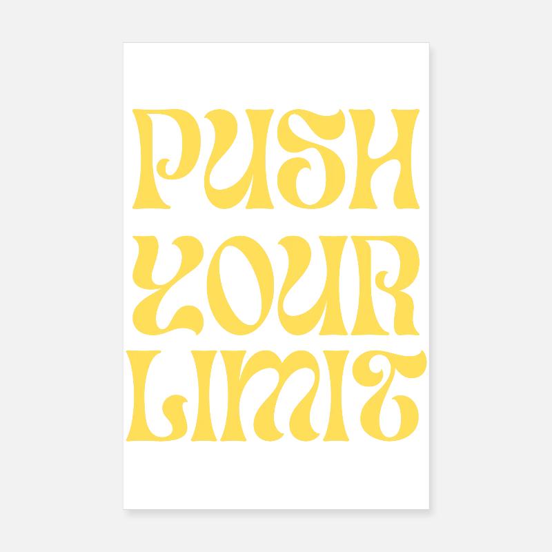 Push Your Limit Poster 8" x 12" (20x30 cm)