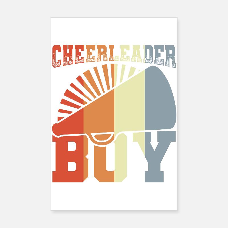 Männlicher Cheerleader Poster 20x30 cm