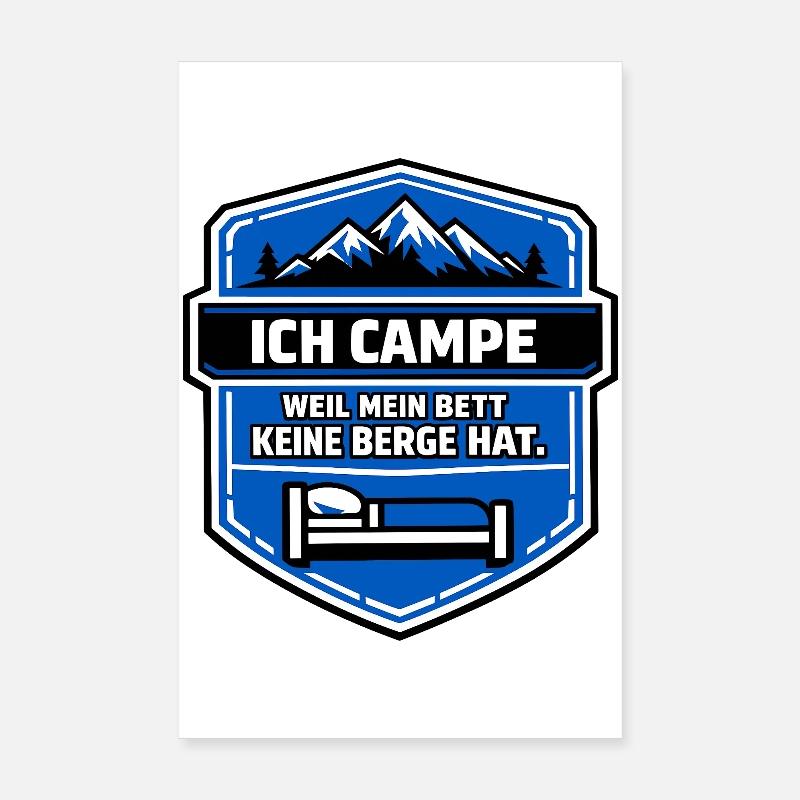 Wohnmobil Camping Poster 20x30 cm