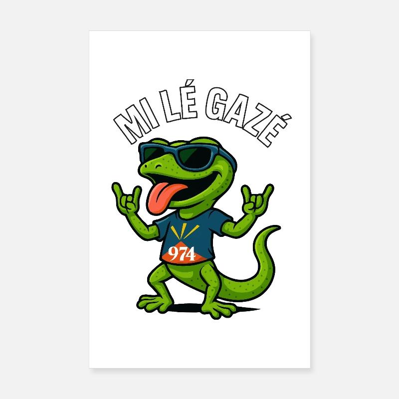 Mi lé Gazé 974 Poster 20 x 30 cm