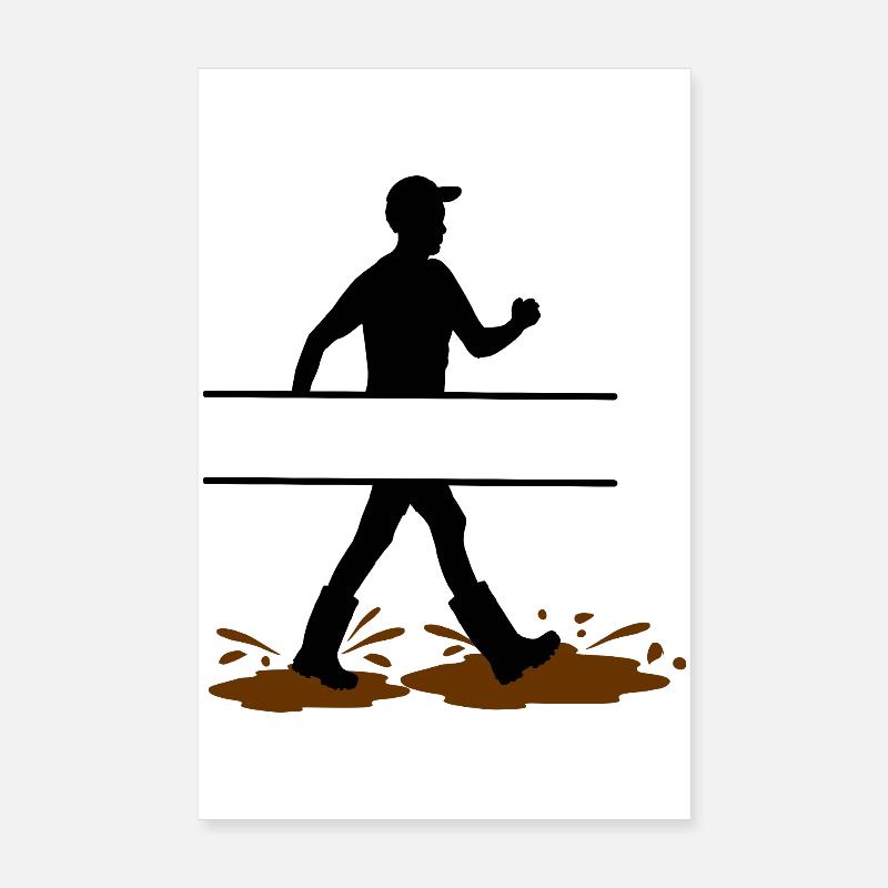 Wadloper Man Custom – Mud Explorer Poster 20x30 cm