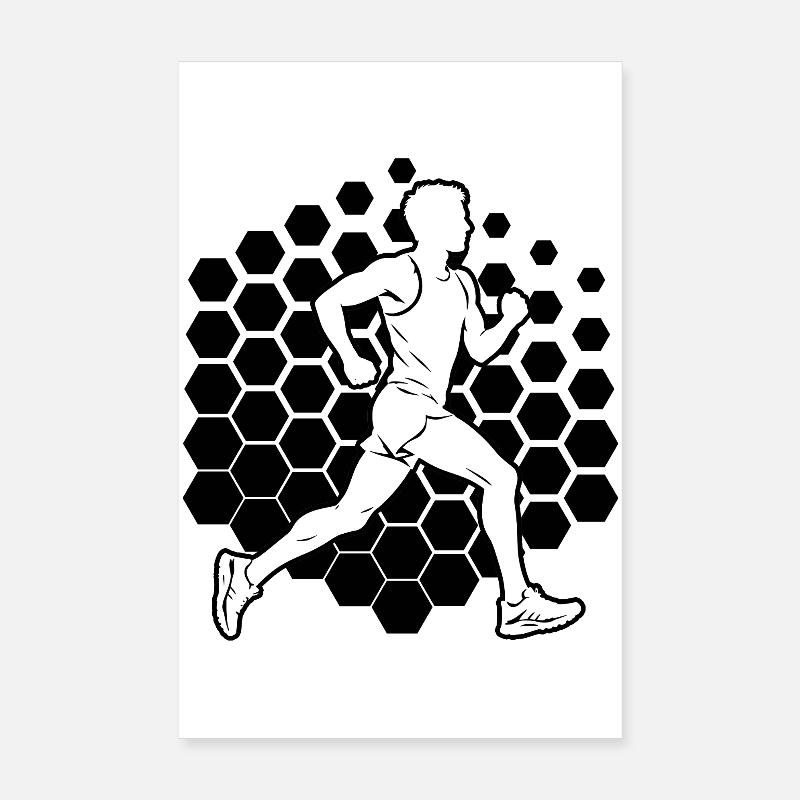 Marathon Running Gift Idea for Marathon Runners Poster 8" x 12" (20x30 cm)