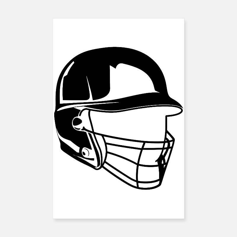 Baseball Helm Poster 20x30 cm