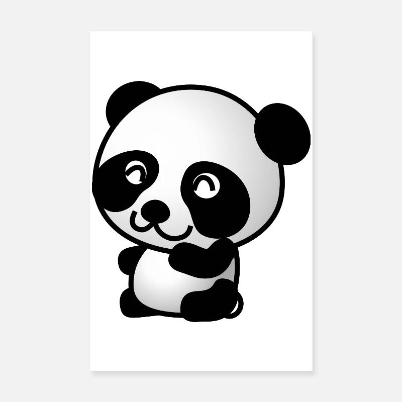 Mignon Panda Poster 20 x 30 cm
