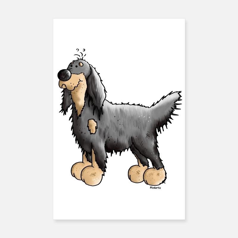 Setter Gordon - Chien - Chiens Poster 20 x 30 cm