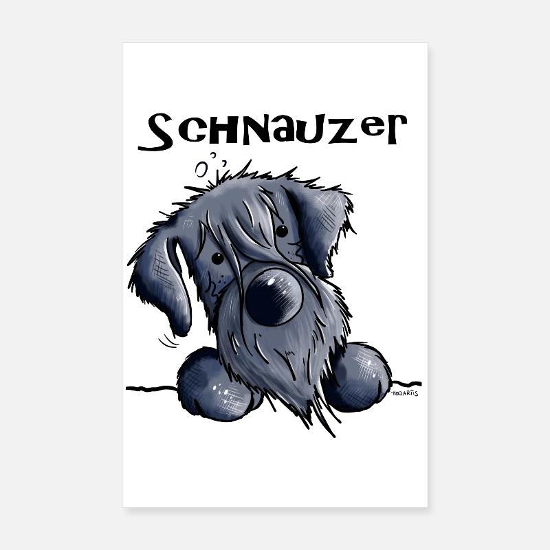 Süßer Schnauzer Poster 20x30 cm