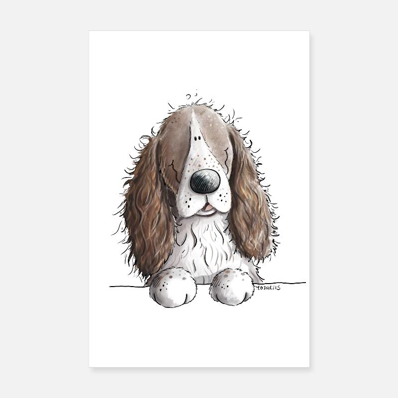 Anglais Springer Spaniel I BD chien cadeau Poster 20 x 30 cm