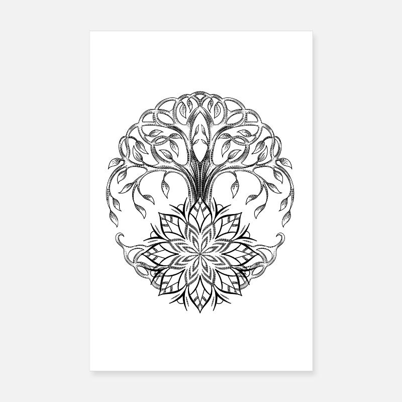 Arbre de vie celtique Poster 20 x 30 cm