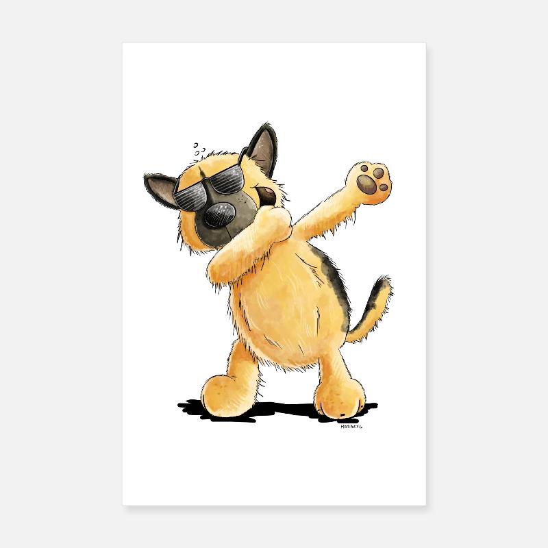 Dab Dance Berger allemand Poster 20 x 30 cm