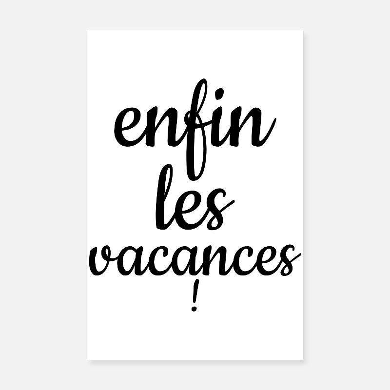 vacances Poster 20 x 30 cm