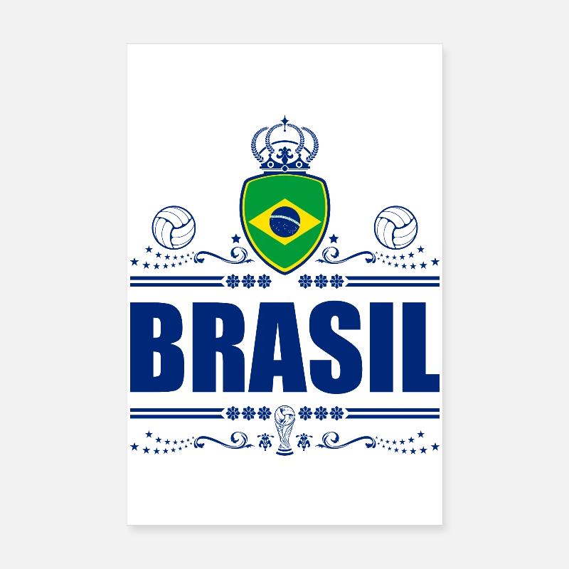 BRÉSIL - BRÉSIL Poster 20 x 30 cm