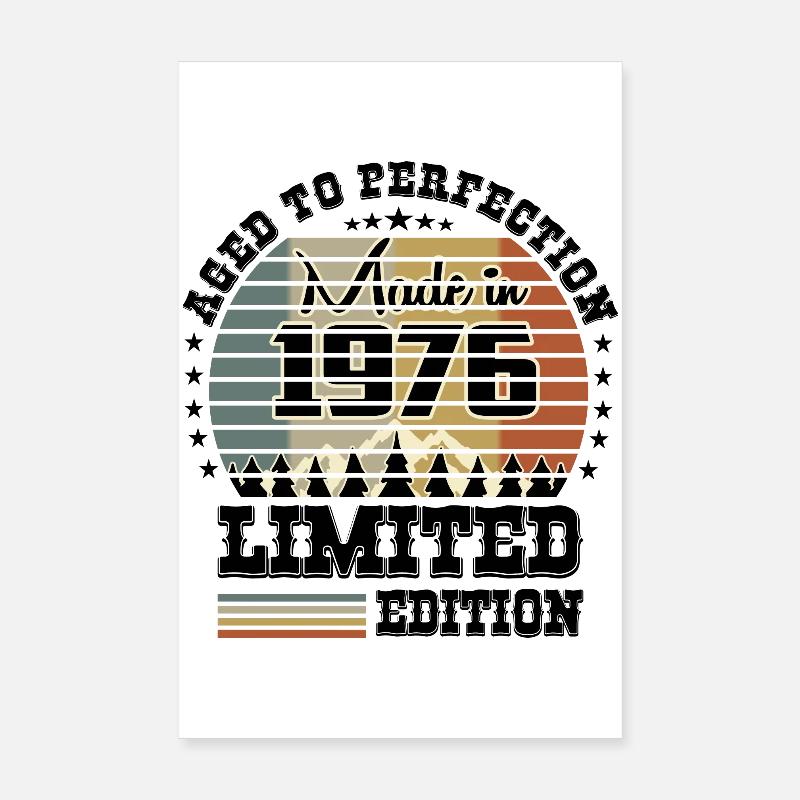 1976 Limited Edition Poster 20x30 cm