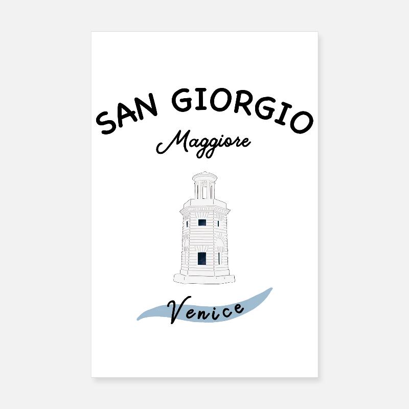 Phare de Venise, Île Majeure de San Giorgio Poster 20 x 30 cm