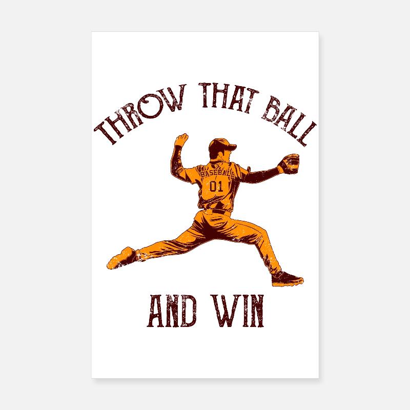 Funny pitcher Poster 8" x 12" (20x30 cm)