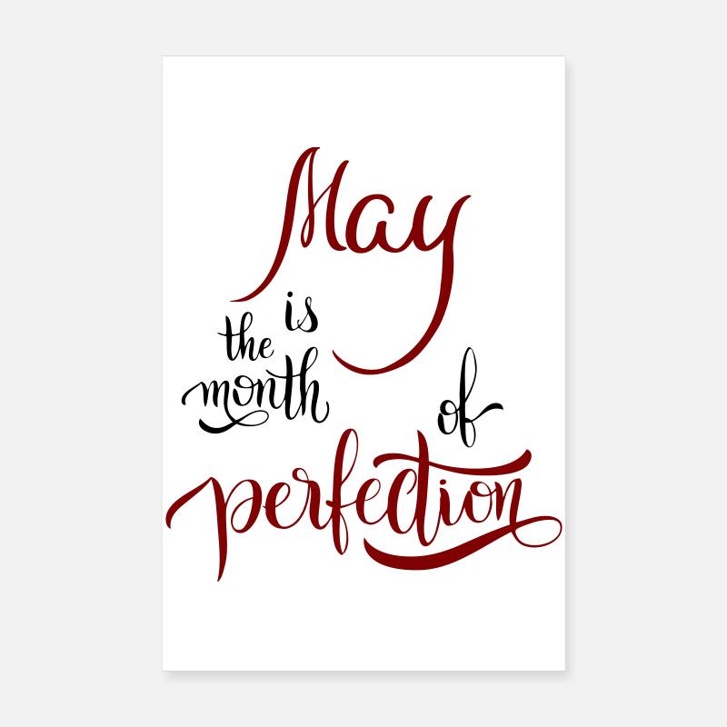 May, Month, Spring Poster 8" x 12" (20x30 cm)