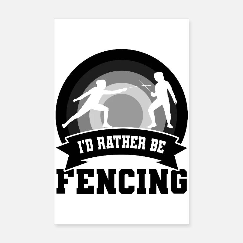 Fechter Witz Poster 20x30 cm