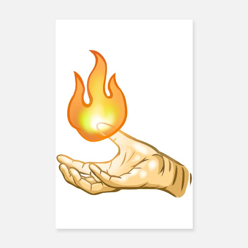 Flame Poster 8" x 12" (20x30 cm)