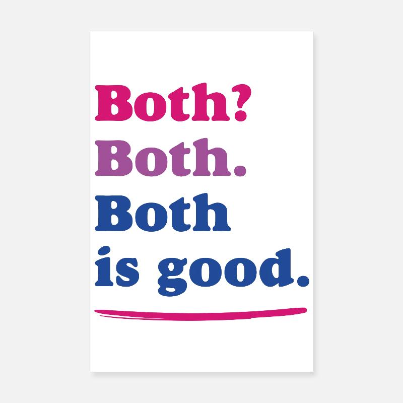 LGBTQ Pride Month - Bisexual Pride Poster 8" x 12" (20x30 cm)