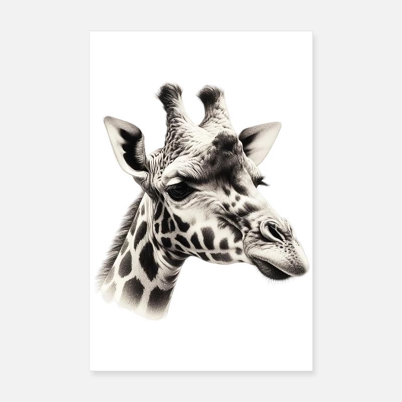 Giraffe Poster 20x30 cm
