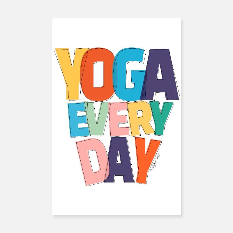 YOGA EVERY DAY Poster 20 x 30 cm
