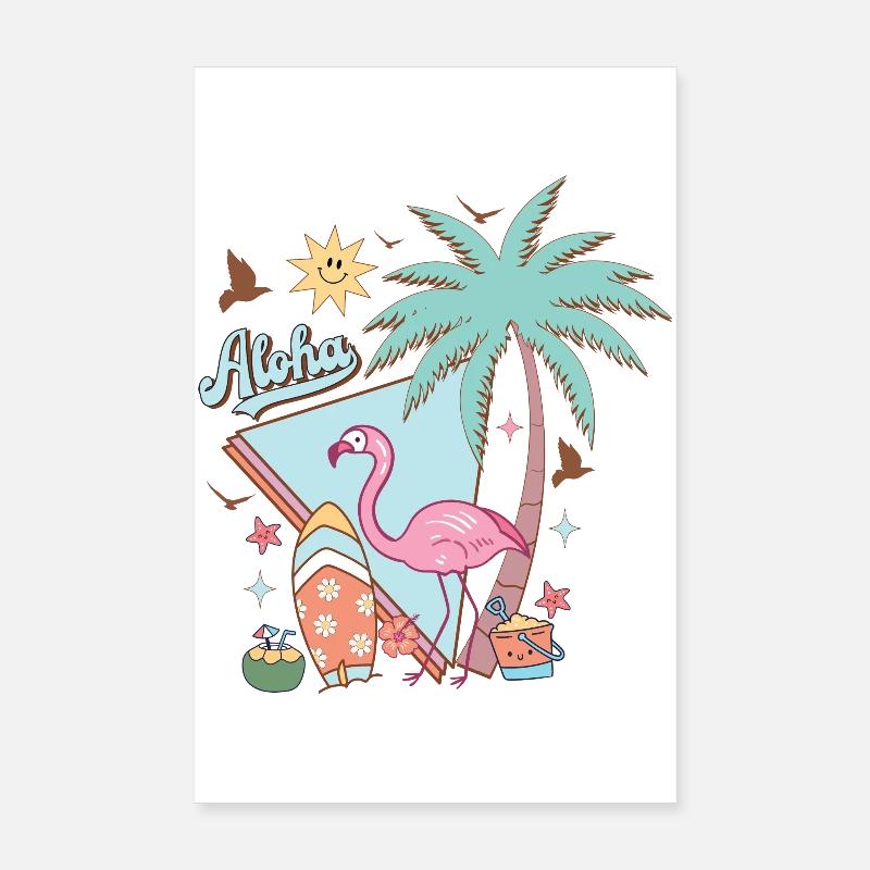 Aloha Été Poster 20 x 30 cm