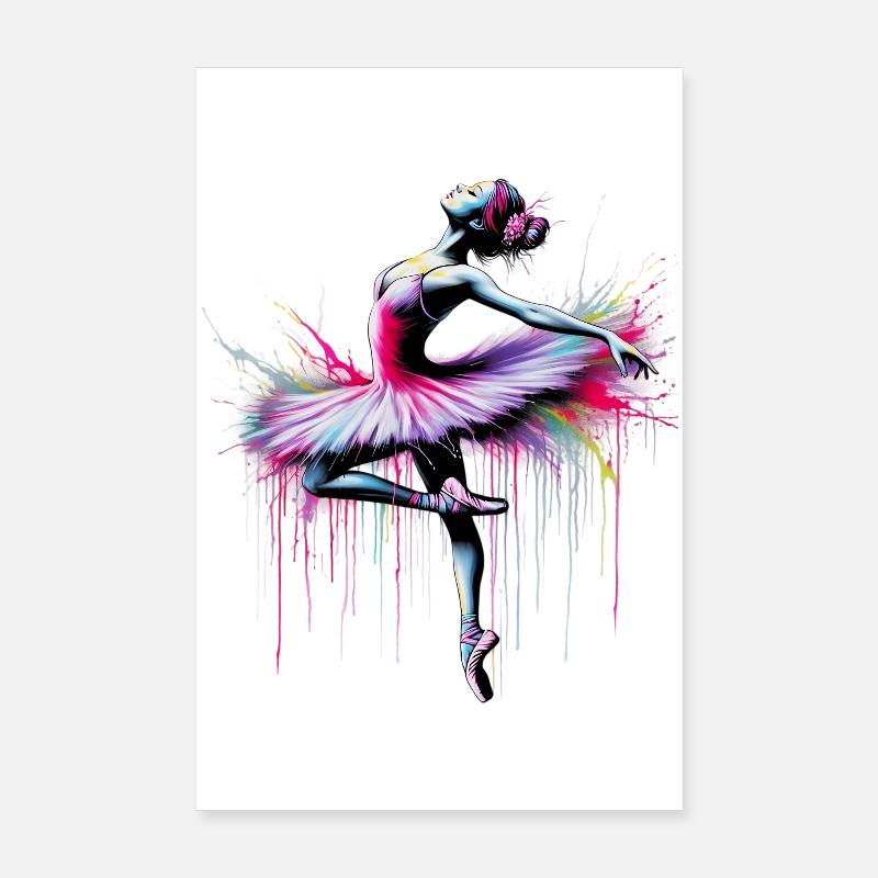 Ballet dancer with tutu Poster 8" x 12" (20x30 cm)