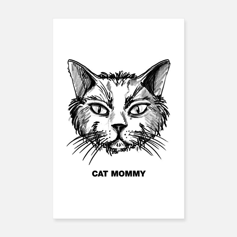 Maman chat Poster 20 x 30 cm