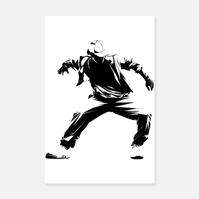 Breakdance Sketch Poster 8" x 12" (20x30 cm)