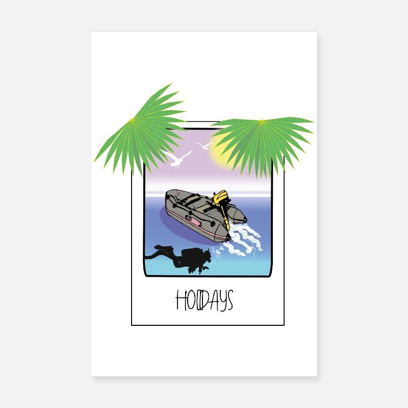 Snapshot Vacation Poster 8" x 12" (20x30 cm)