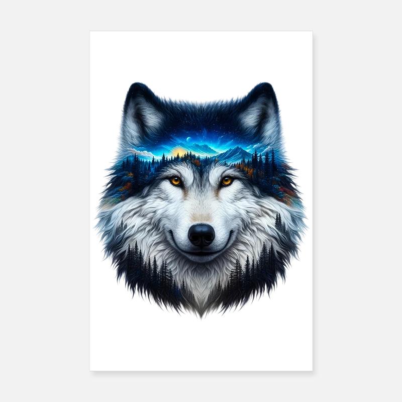 Loup Poster 20 x 30 cm