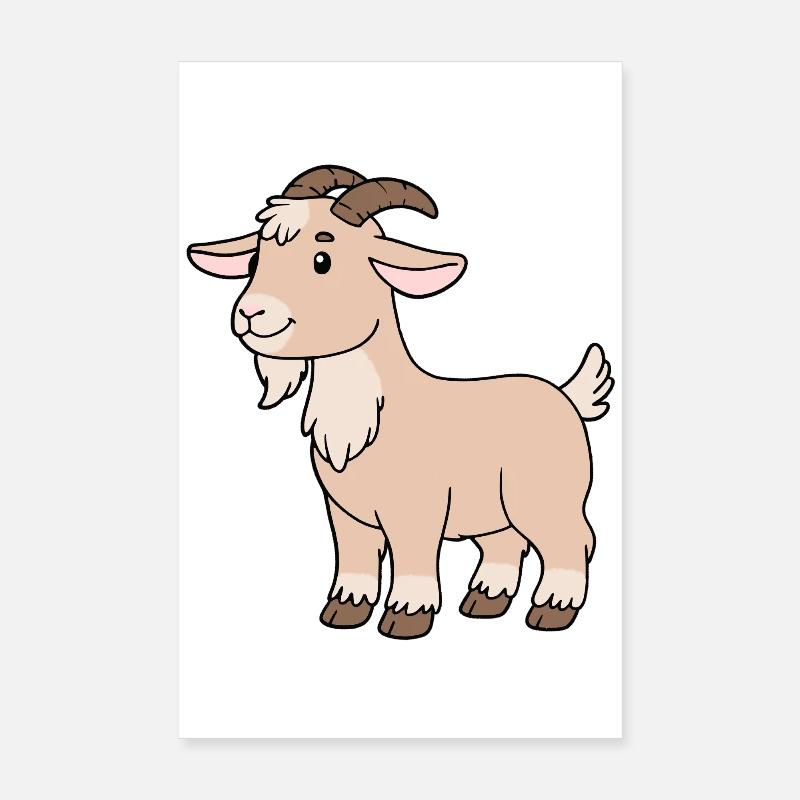 Chèvre Poster 20 x 30 cm