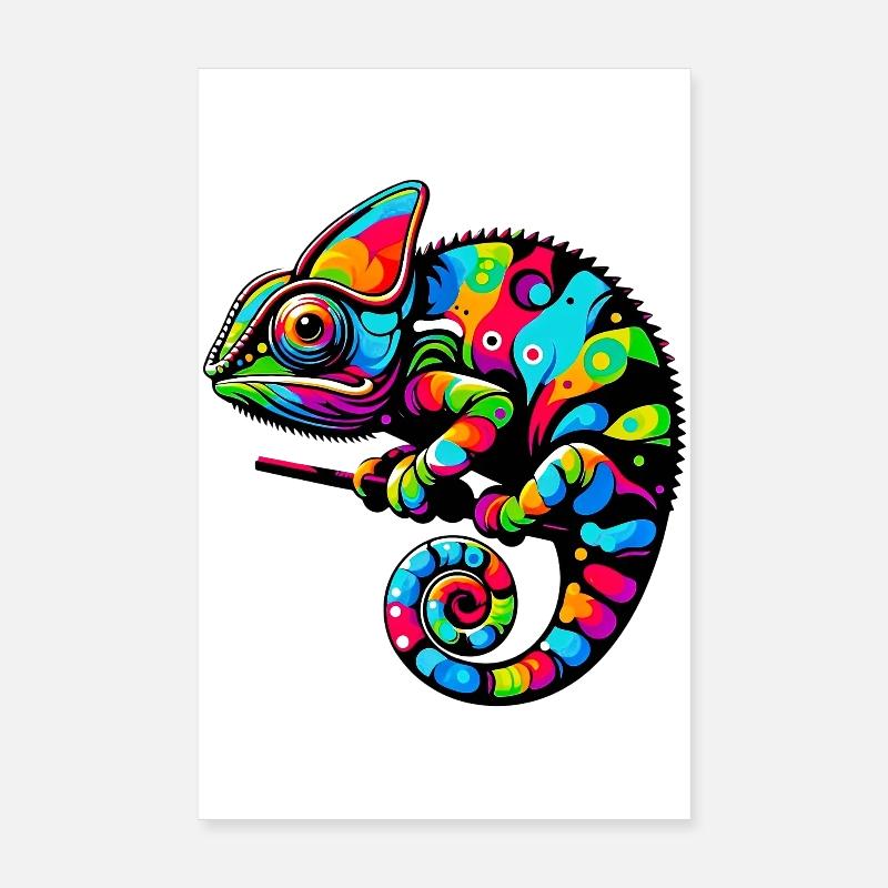 Chamäleon Poster 20x30 cm