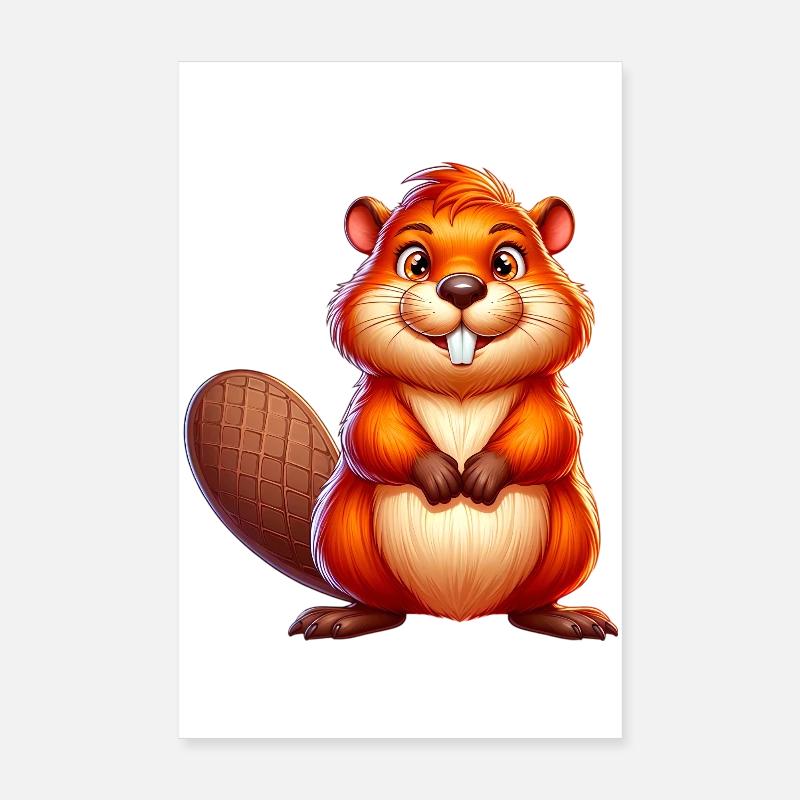 Castor Poster 20 x 30 cm