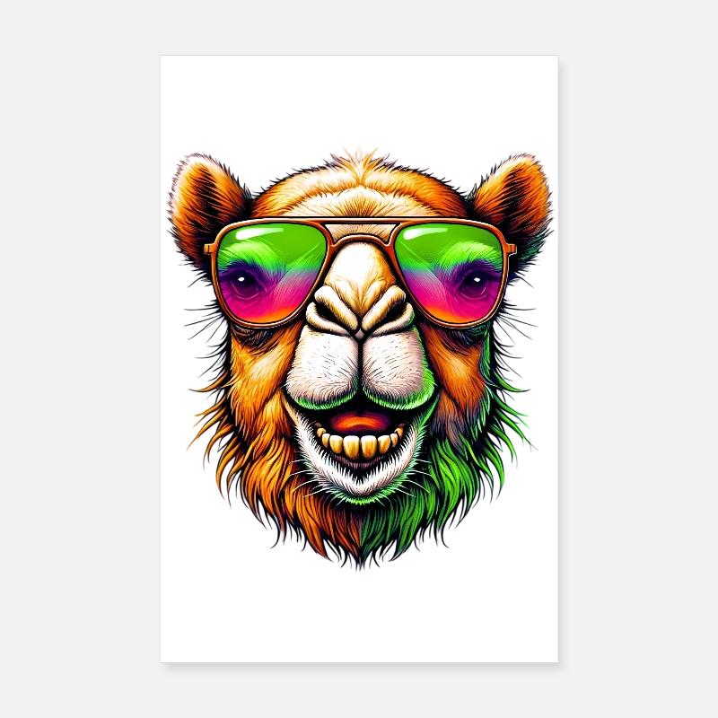 Chameau Poster 20 x 30 cm