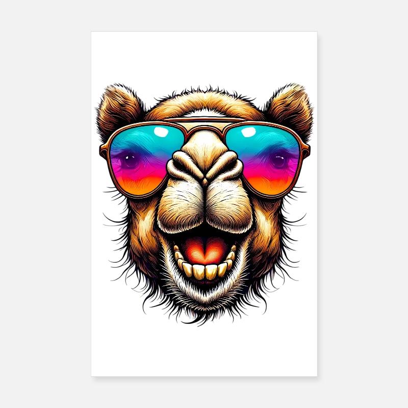 Chameau Poster 20 x 30 cm