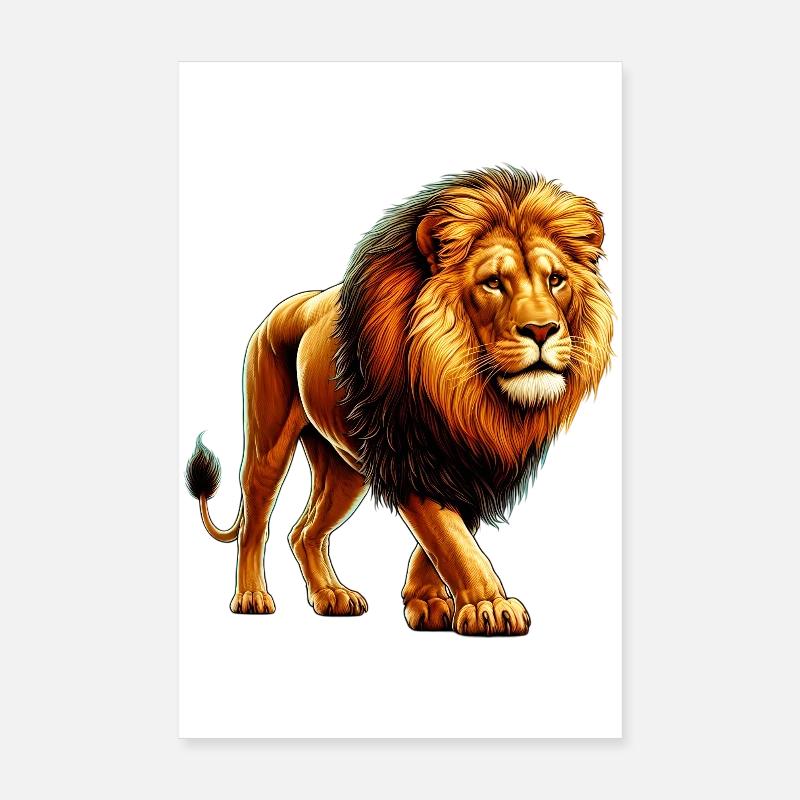 Löwe Poster 20x30 cm