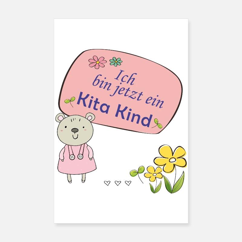 Kita Kind Poster 20x30 cm