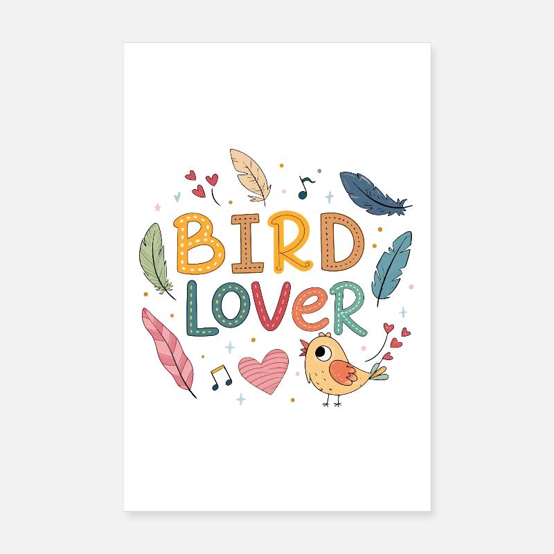 Tender bird lover design Poster 8" x 12" (20x30 cm)