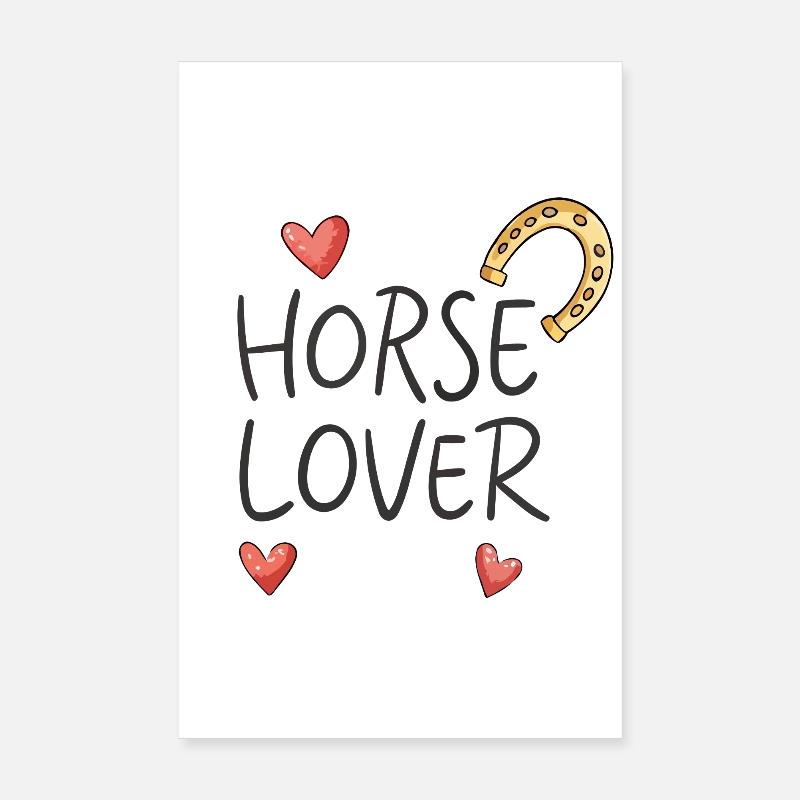 Love Horses Visual Poster 8" x 12" (20x30 cm)
